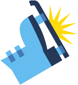 Illustration d'un patin aiguisé